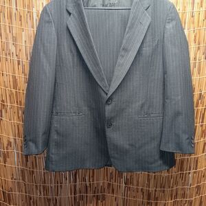 Christain DIOR Classic Gray Pinstripe Men's Blazer